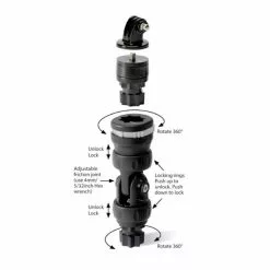 Railblaza Camera Mount R-Lock 13 Railblaza Camera Mount R-Lock -Moteur traîne Soldes 02 4130 11 6