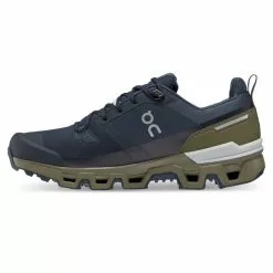 On Cloudwander Waterproof Midnight/Olive -Moteur traîne Soldes 7398604MIDOLI85r 5