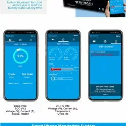 Meritsun Litiumbatteri 12V 100Ah BT Heat -Moteur traîne Soldes MS12V100BT H 7