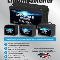 Meritsun Litiumbatteri 12v 100Ah BT -Moteur traîne Soldes MS12V100BT 4