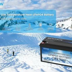 Meritsun 24V 100Ah BT Heat -Moteur traîne Soldes MS256V100BT H 3