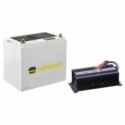 Rebelcell 24V70 Li-ion Battery 1,7kWh Ink. Laddare